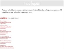 Tablet Screenshot of installapart.com